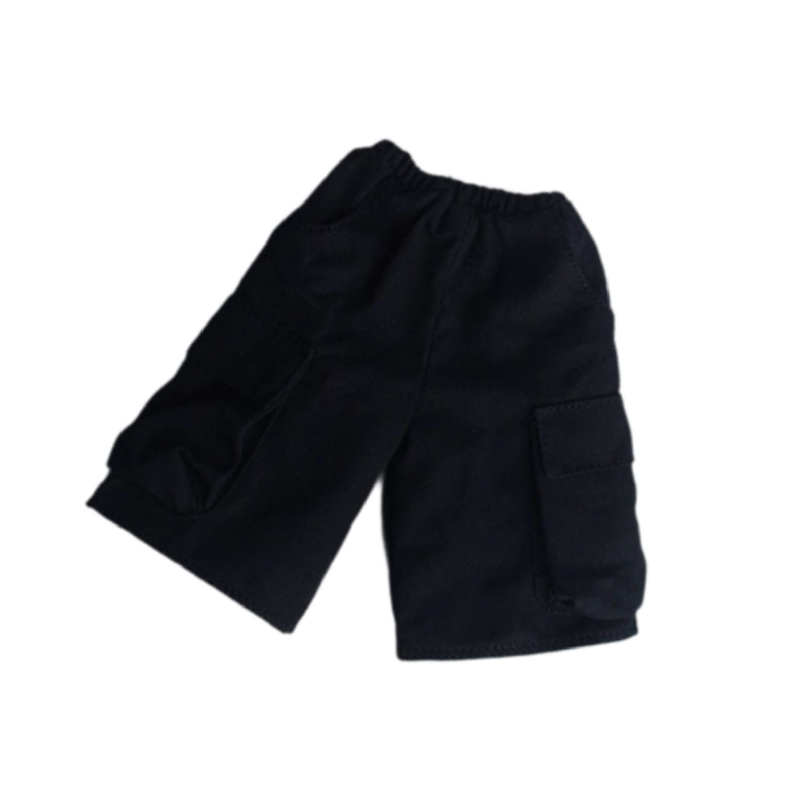 Male Figure Cargo Shorts Black