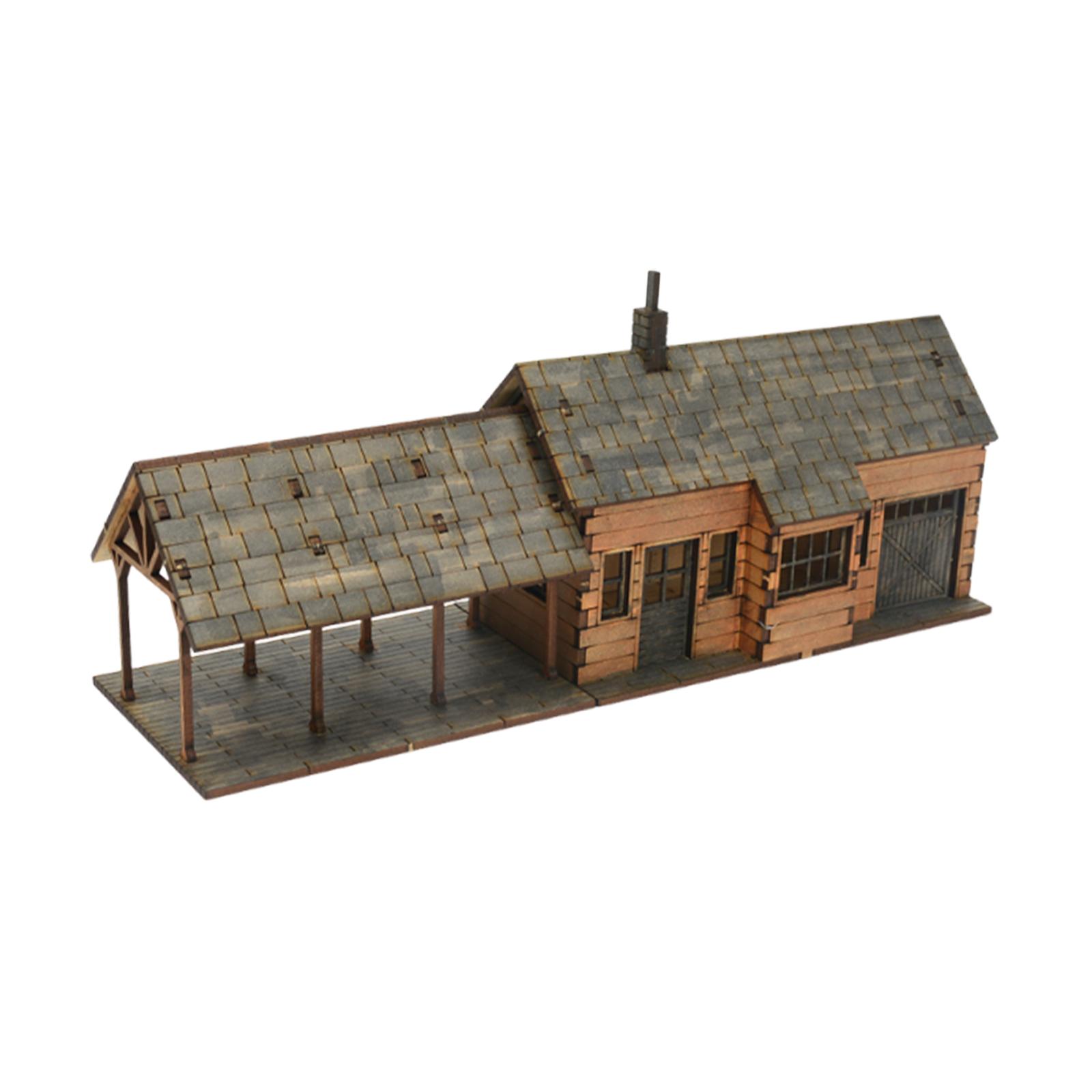1:72 Wood Building Model Kit