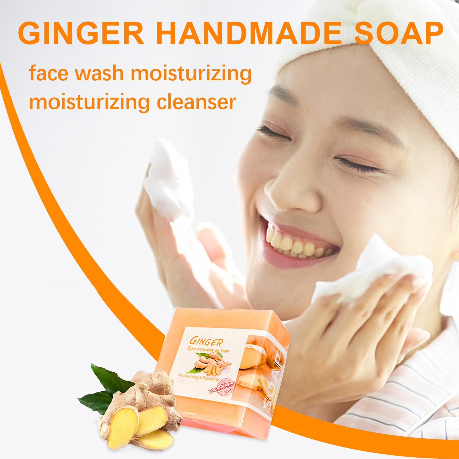 100g Lymphatic Detox Organic Ginger Soap Body Leg Slim Firming SPA Relax