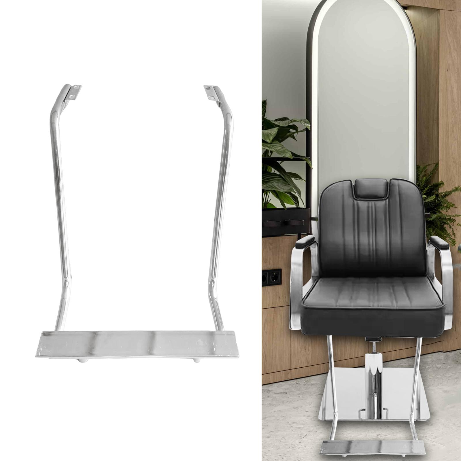 Salon Foot Rest Rack Sturdy Barber Shop Foot Rest for Hairdresser Salon Home silver