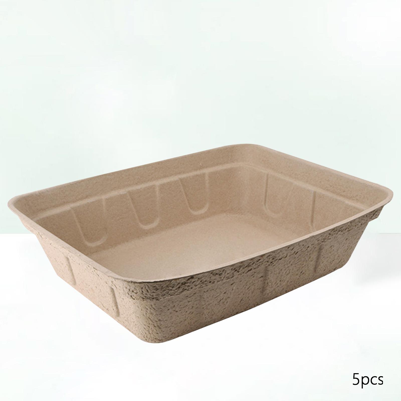 10Pcs Open Cat Litter Box Sandbox Heighten Pets Supplies Pet Litter Tray