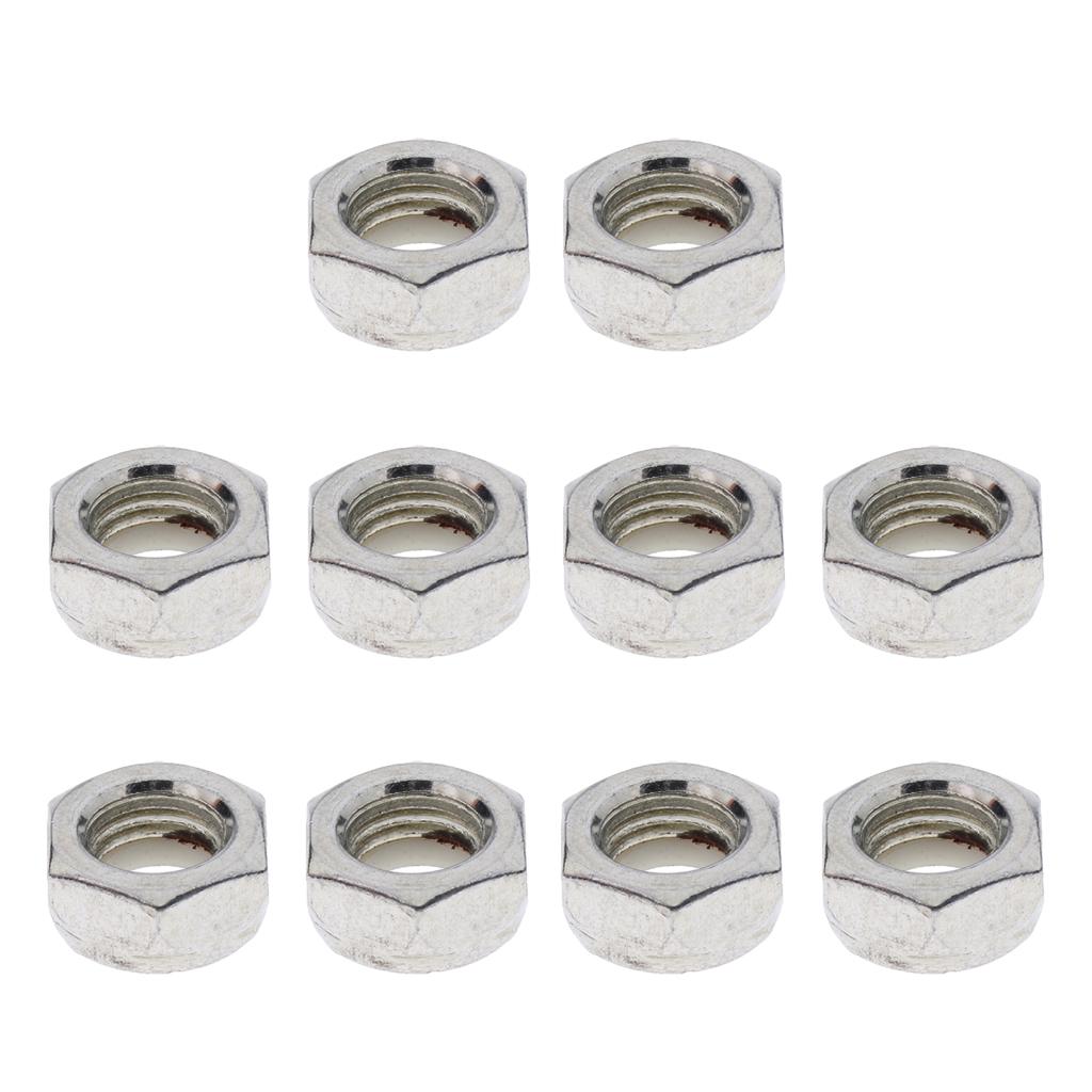 3x10pcs Skateboard Longboard Truck Wheel Axle Mounting Screw Nuts Replacement