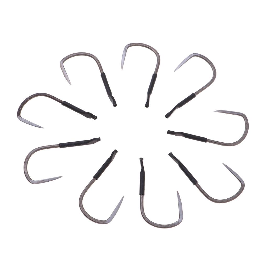 Stainless Steel Fishing Hooks Large Size without Barb Size16 9pcs
