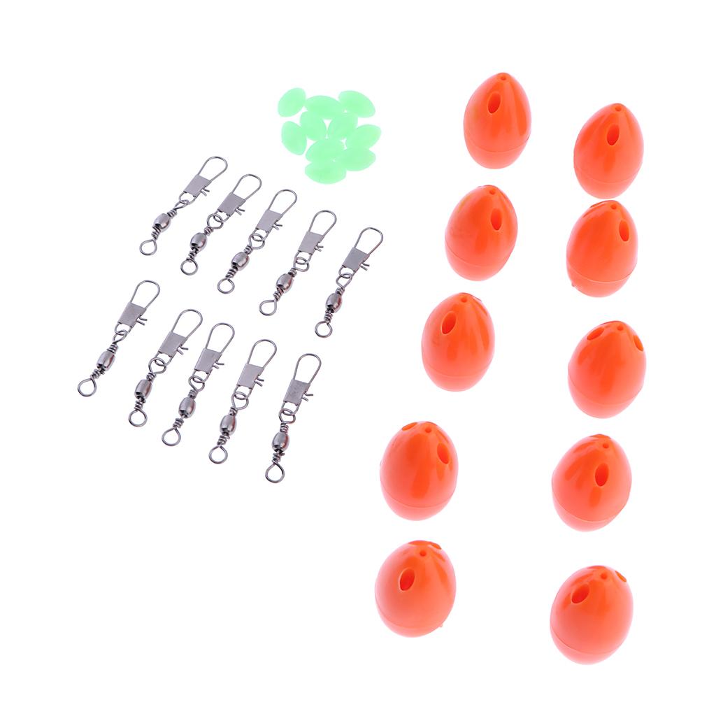 10pcs Floating Carp Coarse Trout Bass Sea Lure Fishing Tackle Orange