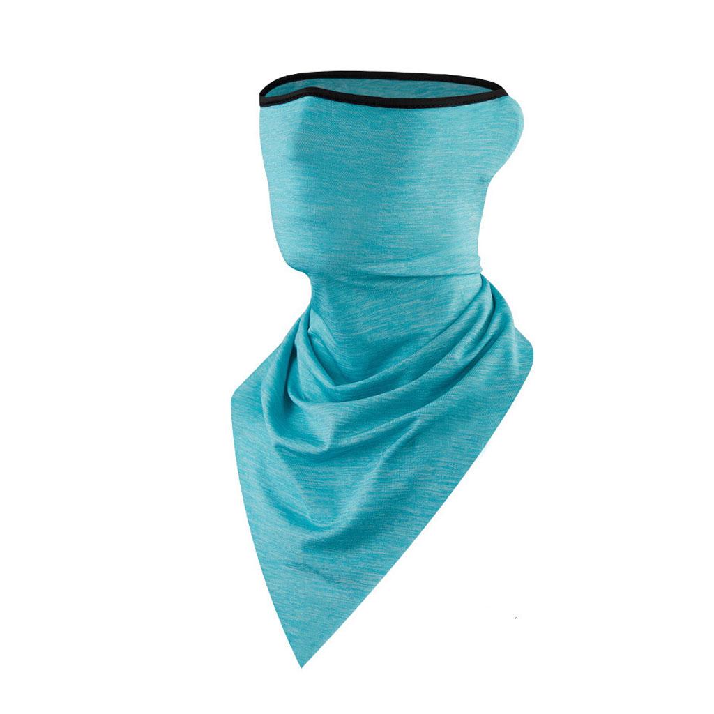 Face Mask Sun Shield Neck Gaiter Balaclava Neckerchief Bandana Blue