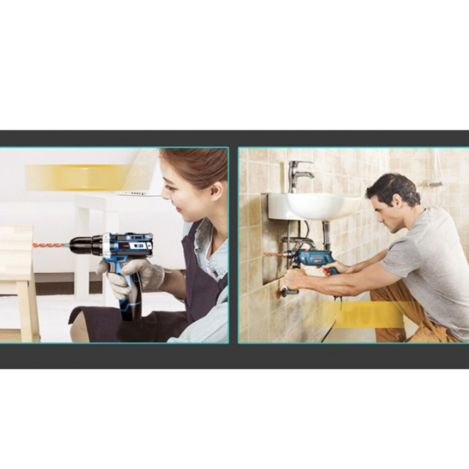 Drill Head Triangle Drill Twist Multifunctional Drill Bit Tool Red 7PCS