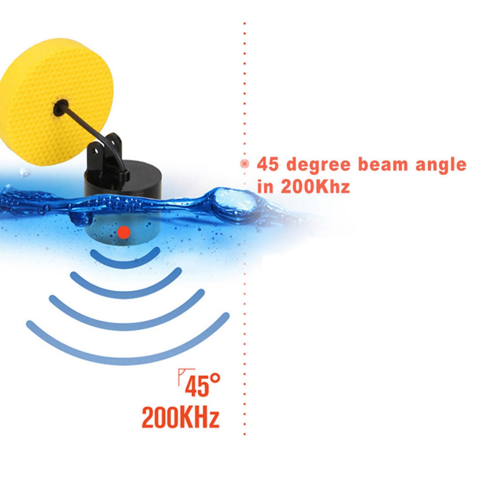 Portable Fish Finder Sonar Alarm Sensor Transducer Fishfinder