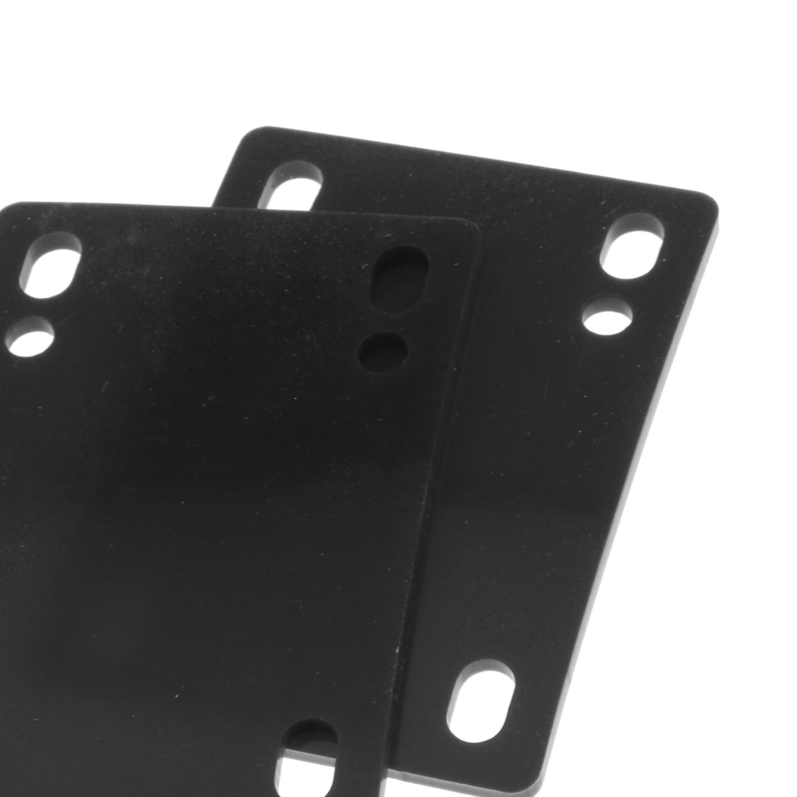 2PCS Skateboard Riser Shock Absorbing Pads Cruiser Mounting Hardware Black
