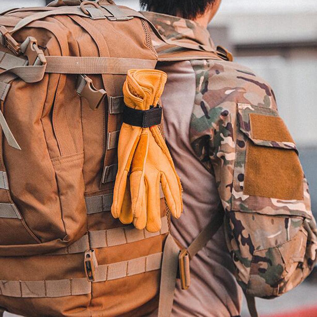 Glove Holder Strap Grabber Hiking Climbing Belt Rope Hanger Hook Black