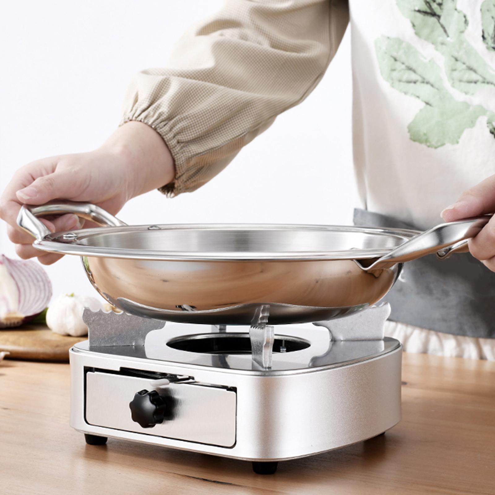 Mini Alcohol Stove Furnace Burner for Outdoor Picnic Camping silver