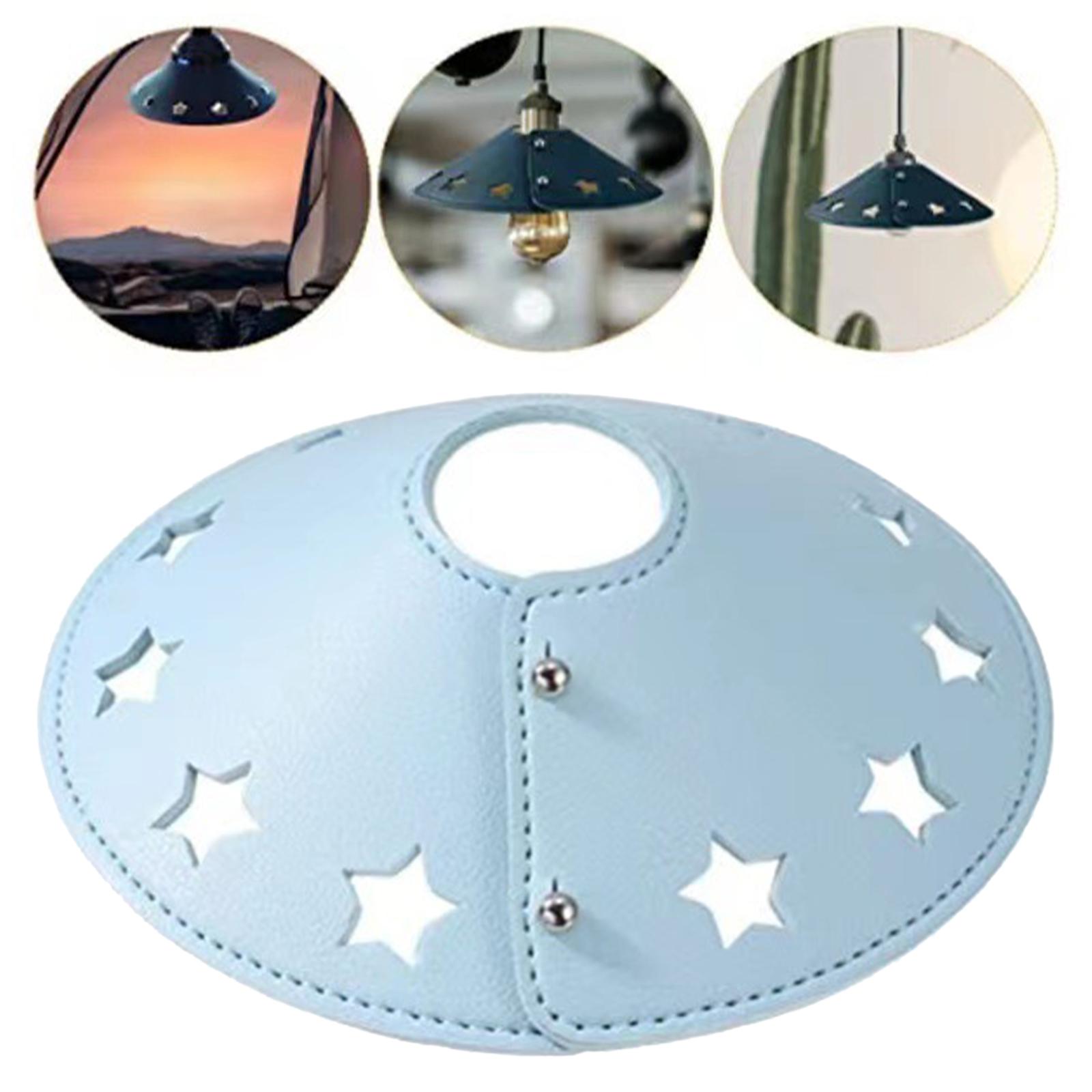 Hanging Light Lamp Shade Chandelier Lampshade for Restaurant Cafe Light Blue