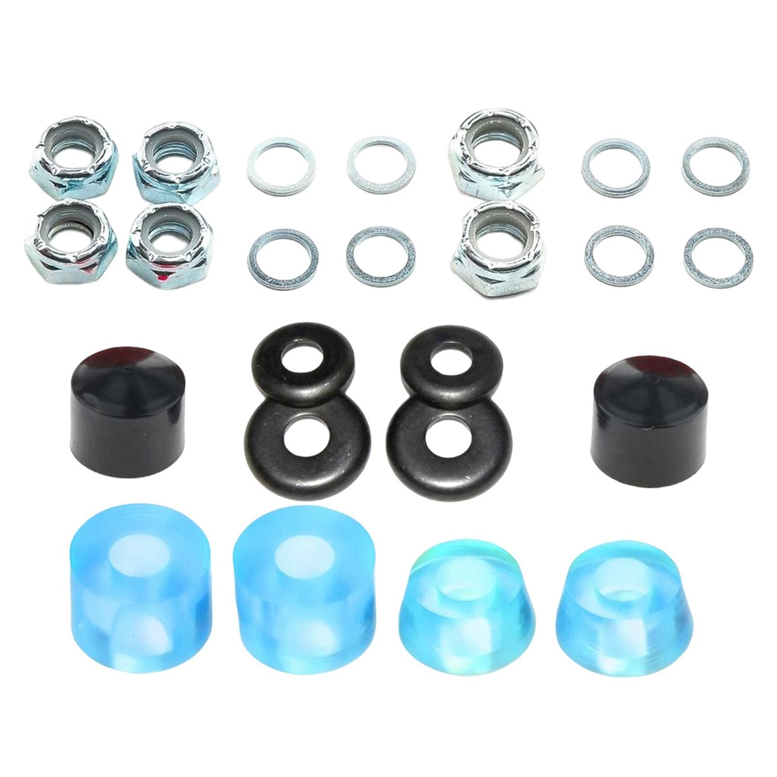 Skateboard Truck Bushings Kit Skateboard Cup Shock Absorb transparent blue