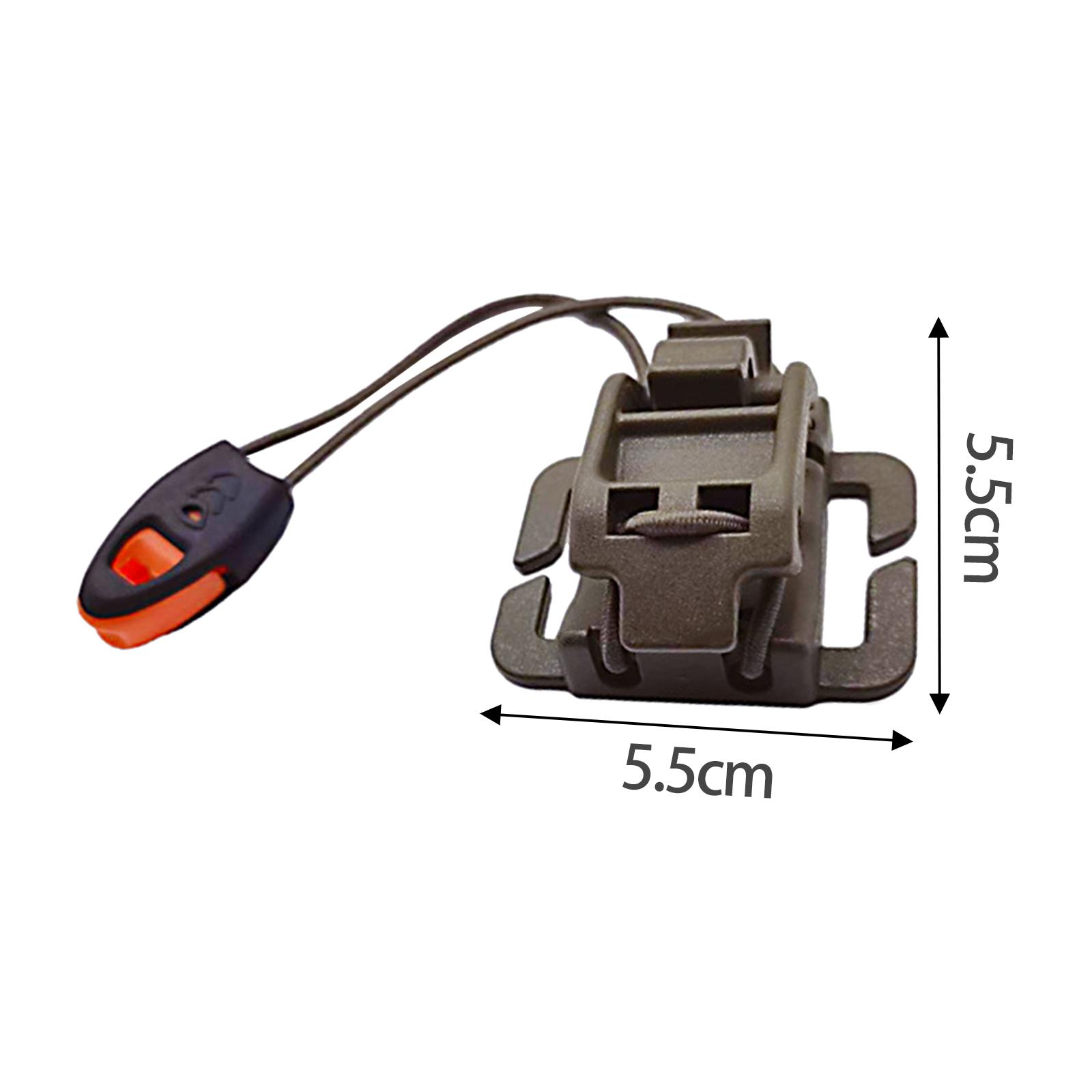 2xEngineering Shovel Ice Axe Clip Multifunctional Outdoor Wheel Clip Green