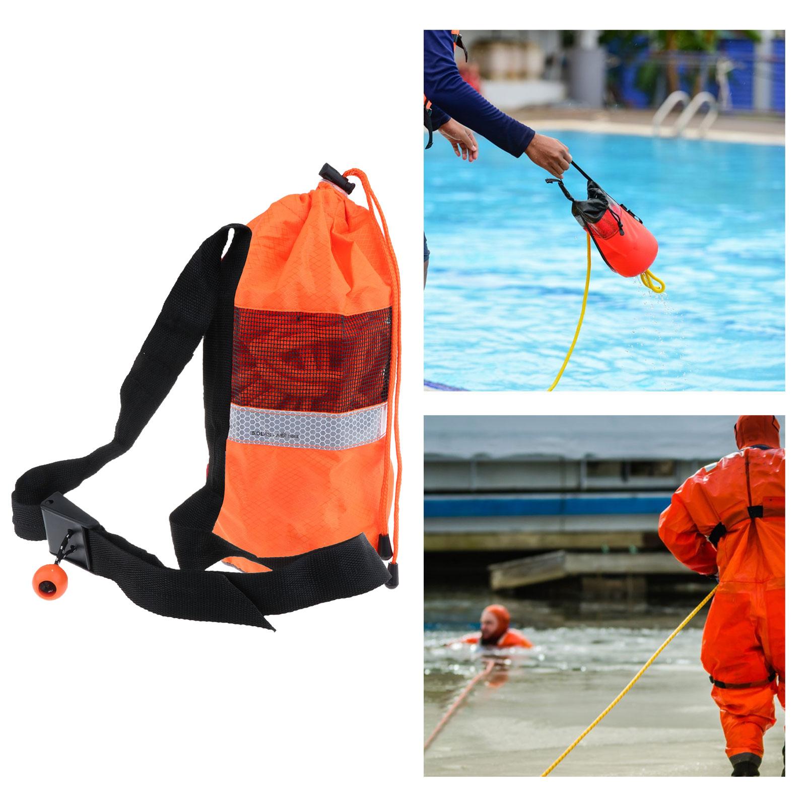 Water Throwable Rope Throw Bag 8mm Dia Rope for Water Sports Fishing Rafting 21m Rope