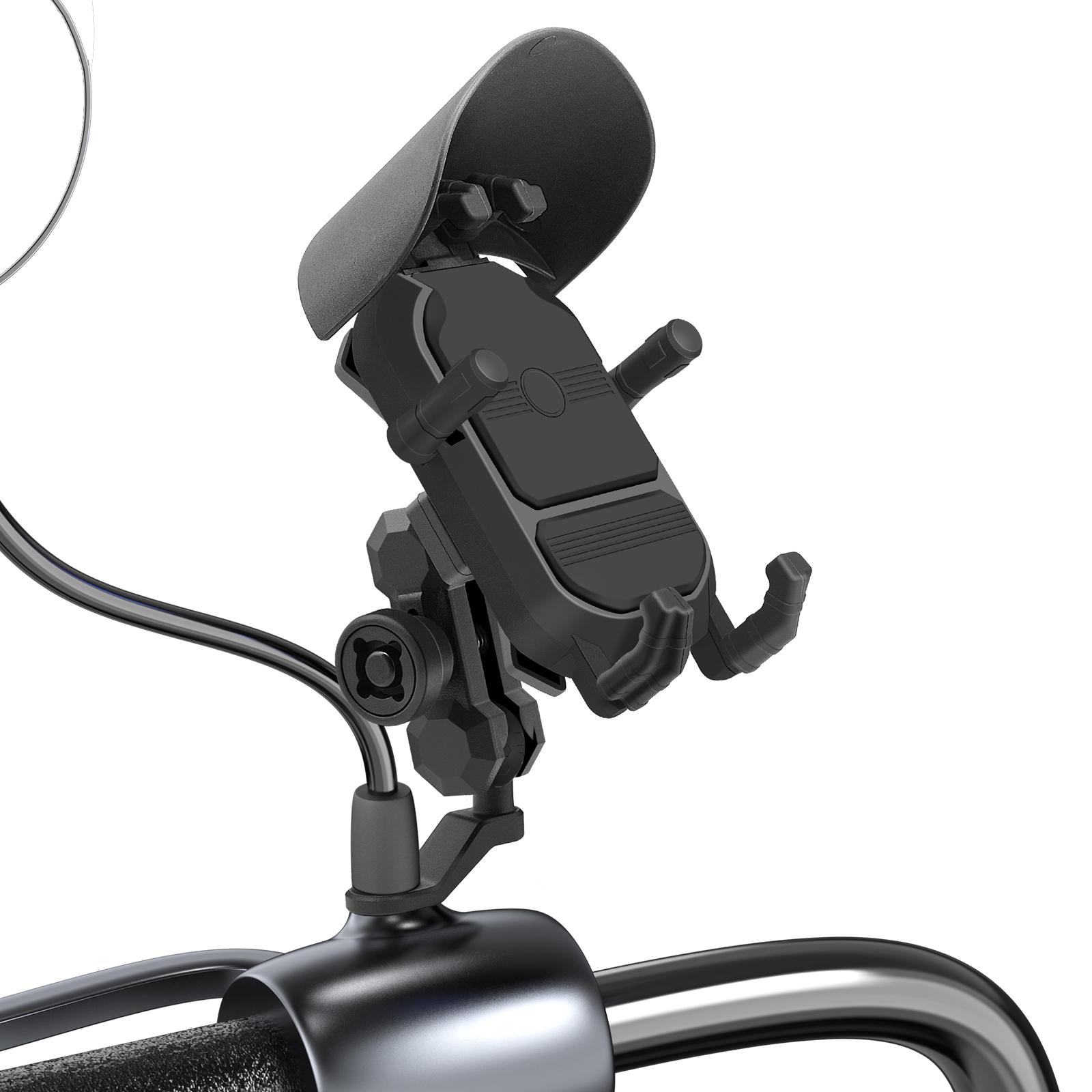 Motorcycle Phone Mount 360 Rotatable Shock Absorption Bike Phone Mount