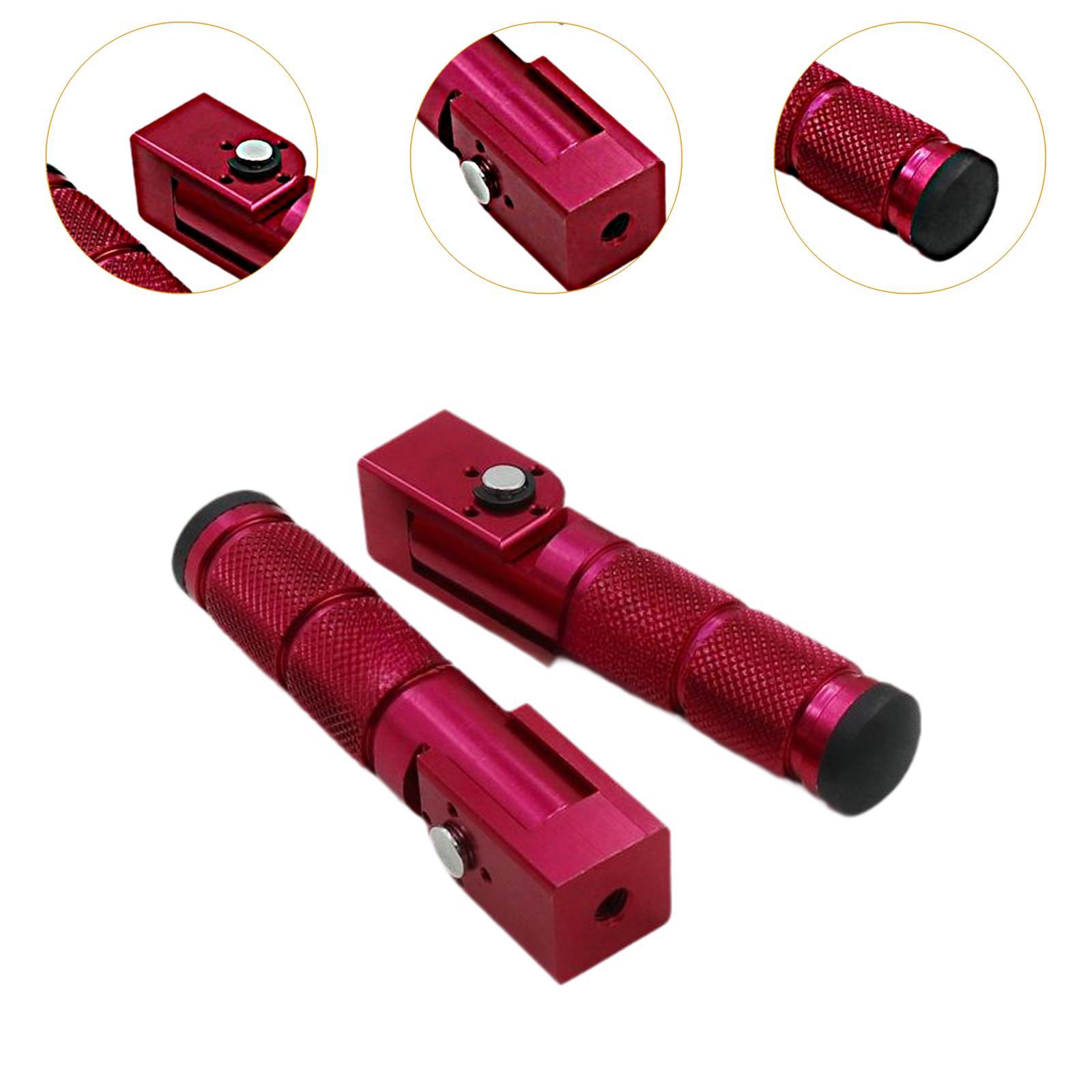 2Pcs Motorcycle Footpegs Easy Installation Wear Resistant Replaces Footrests