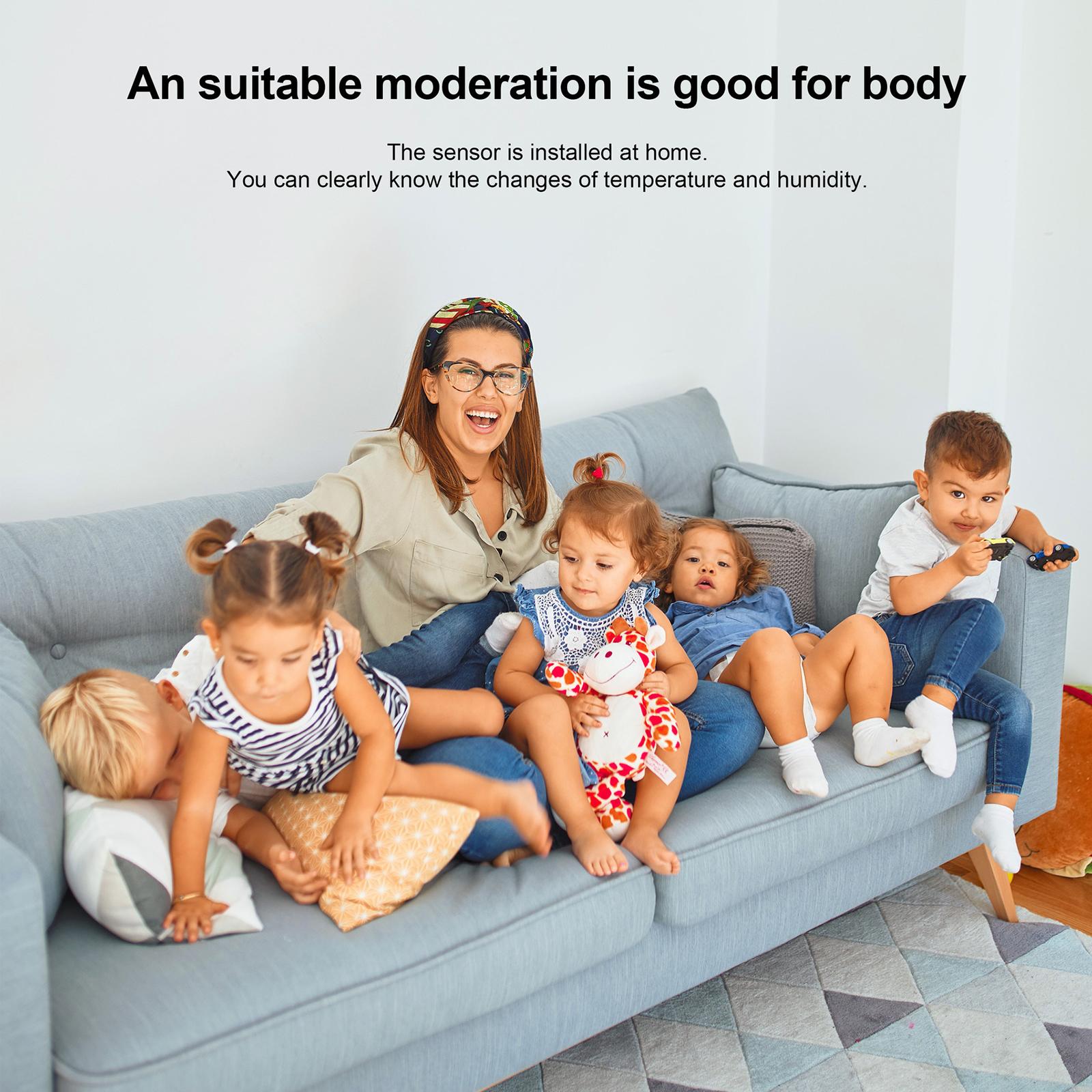 Tuya WiFi Smart Temperature & Humidity Sensor APP Control Alexaa Indoor