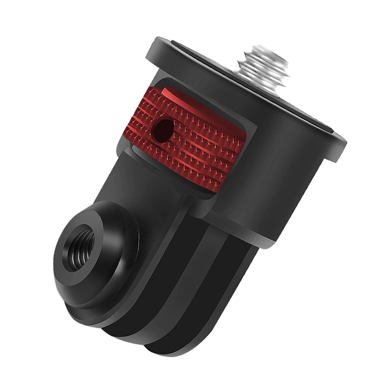 mount Adapter Adjustable for Camera Light Stand Selfie Stick Red