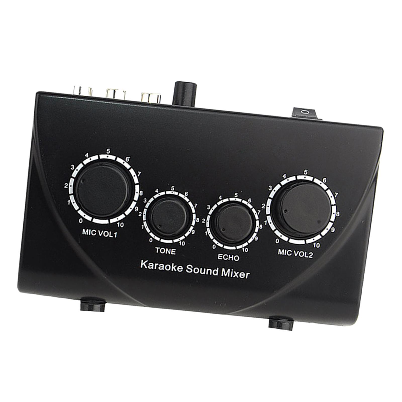 Karaoke Sound Mixer Mini Volume Adjustment for Coumputer Church Smartphones