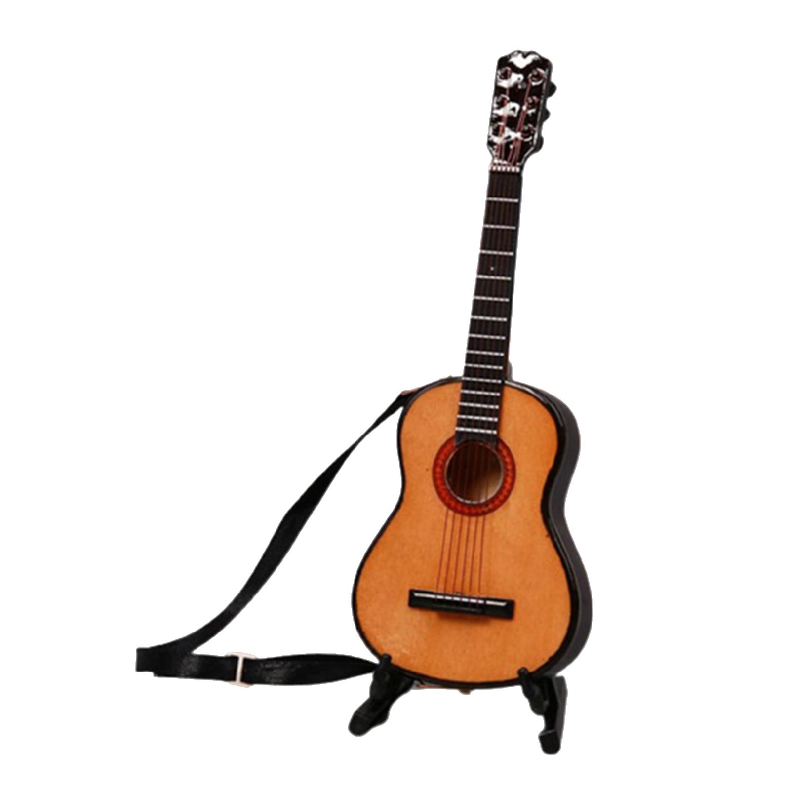 Wood Electric Guitar Miniature
