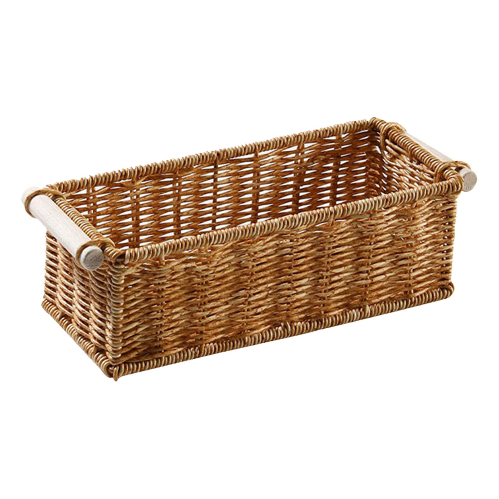 Imitation Rattan Storage Basket
