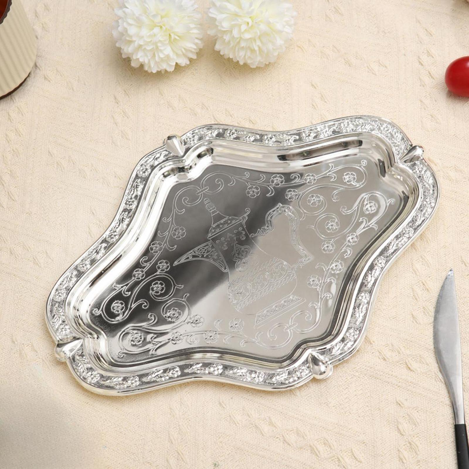 Farmhouse Serving Tray Iron Multifunction for Bedroom Living Room Woman Gift