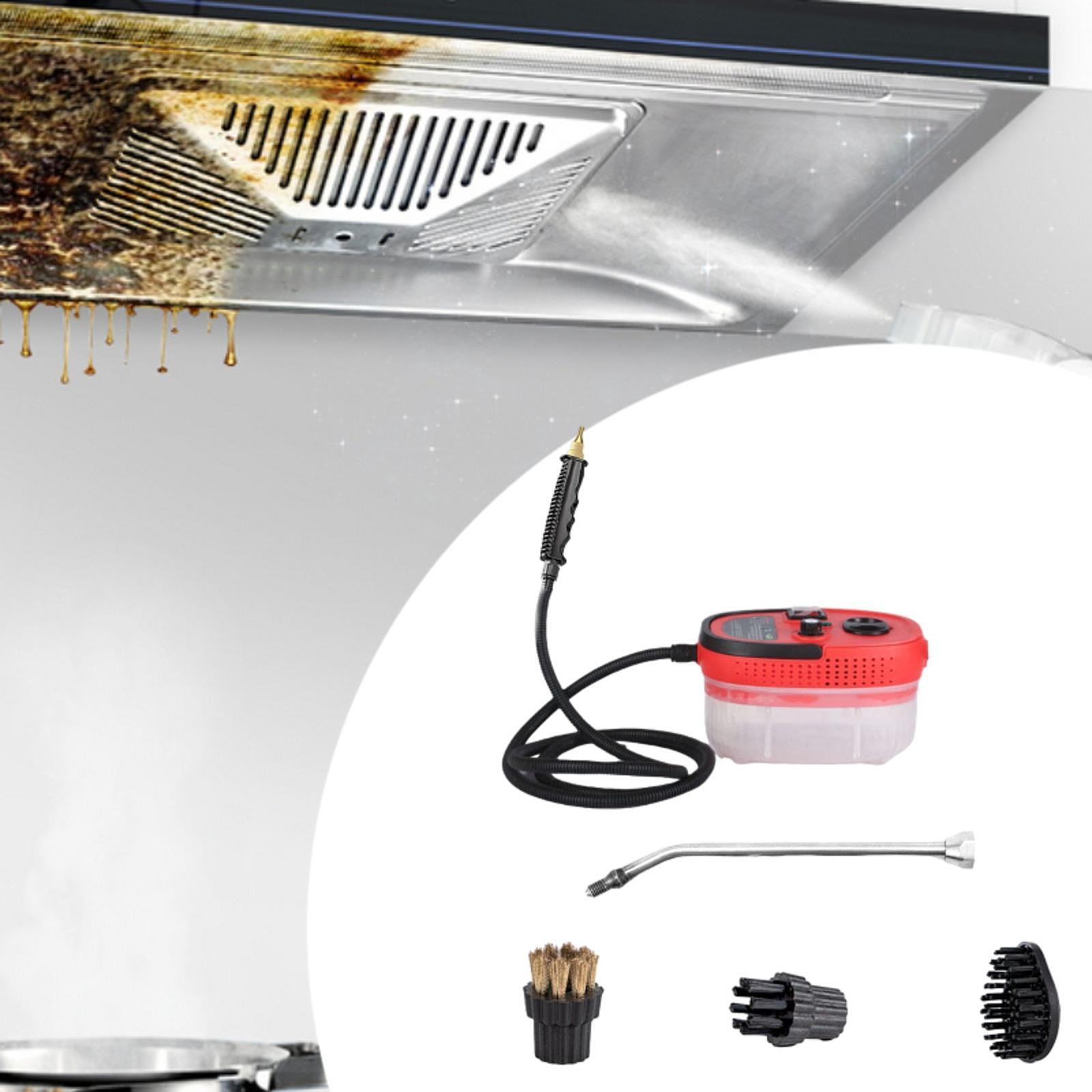 Handheld Steam Cleaner Pressurized Steam Cleaner for Automobile Tile Bedroom red