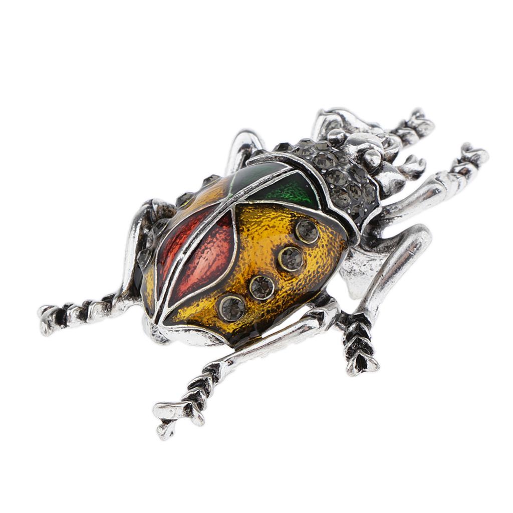 Vintage Insect Brooches Enamel Metal Bug Lapel Pin Badge Shawl Scarf ...