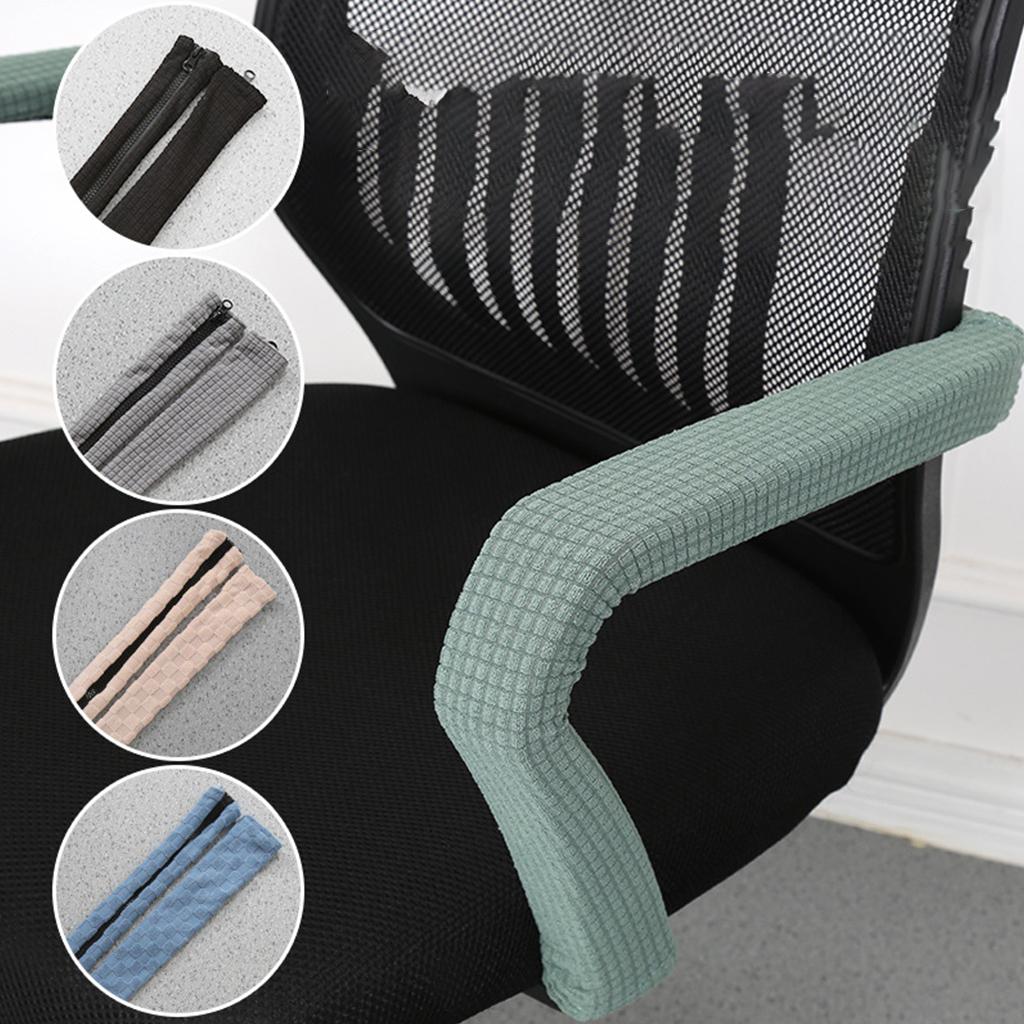 1 Pair Chair Armrest Cover Slipcover Computer Chair Cover  Green