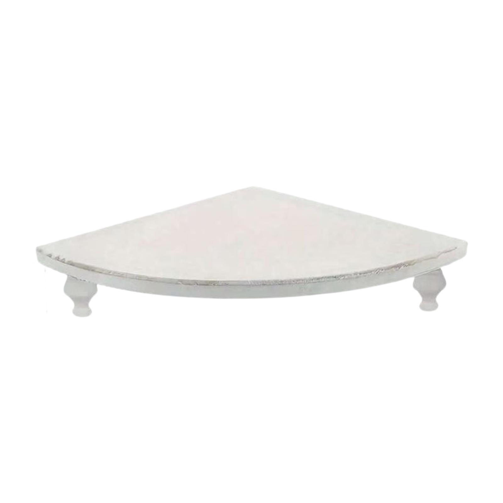 Corner Shelf Stand White