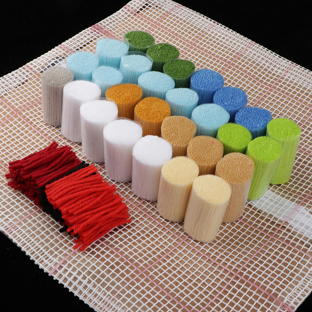 Latch Hook Kits Pillow Case Cushion Cover 17x17'' - Seaside Landscape