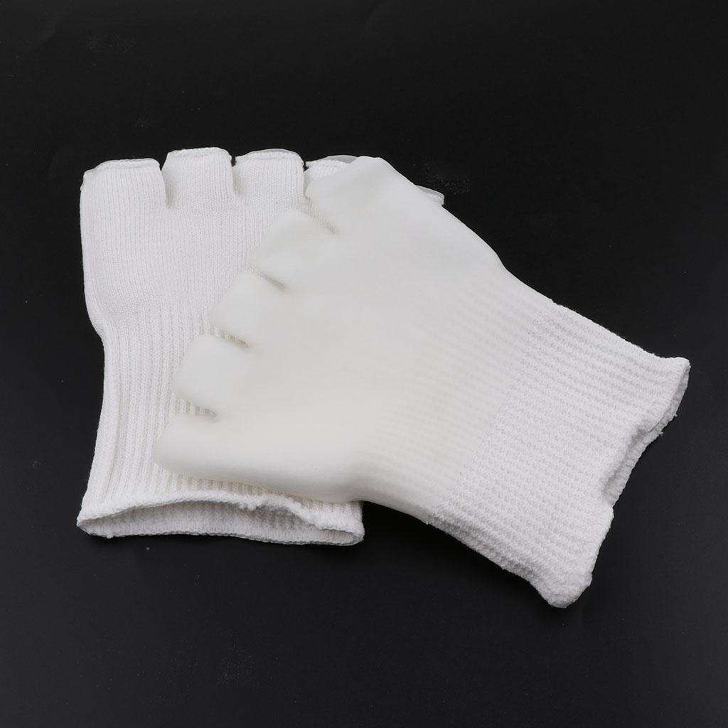 1 Pair Gel Lined Compression Toe Separating Socks For Dry Hard Cracked Skin