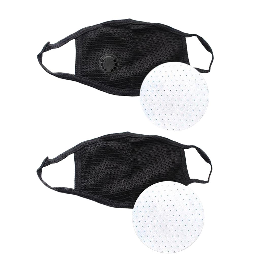 Antidust Adult Mouth Cover for Outdoor Activities Mask with Valve+Insert Pad