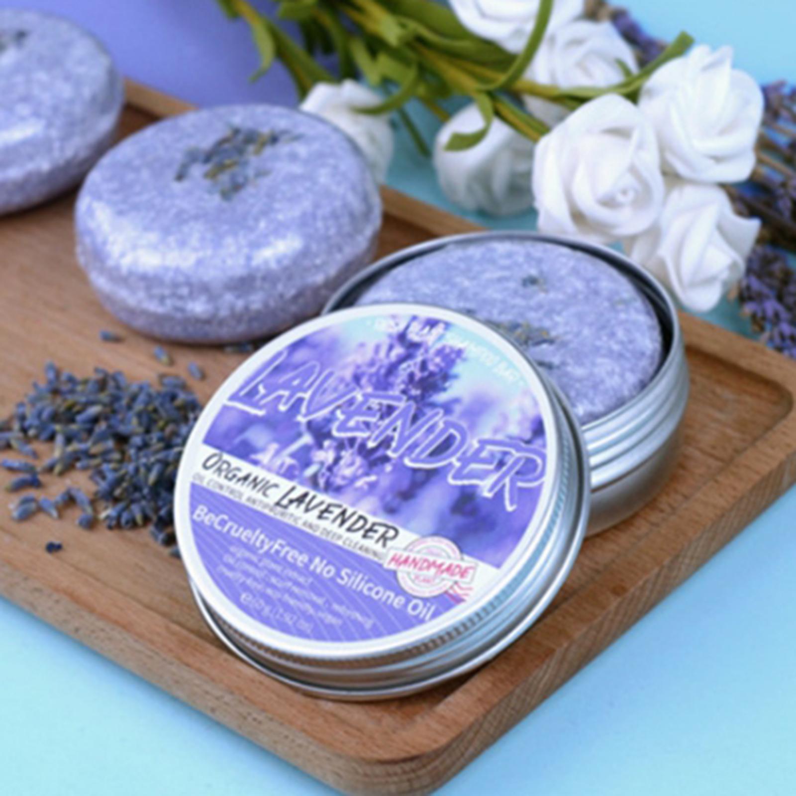 60g Natural Hair Shampoo Bar Soap Hair Nourishing Lavender