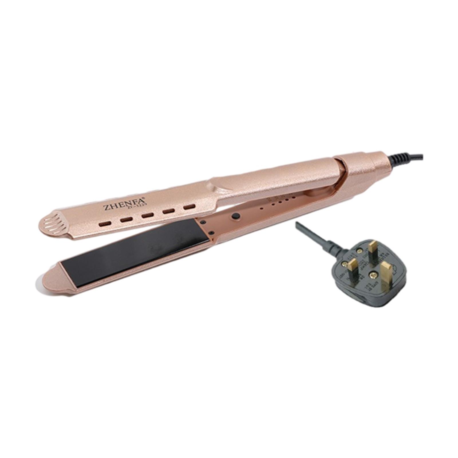 Hair Straightener Curler Curling Iron No Snagging Plug-UK Golden