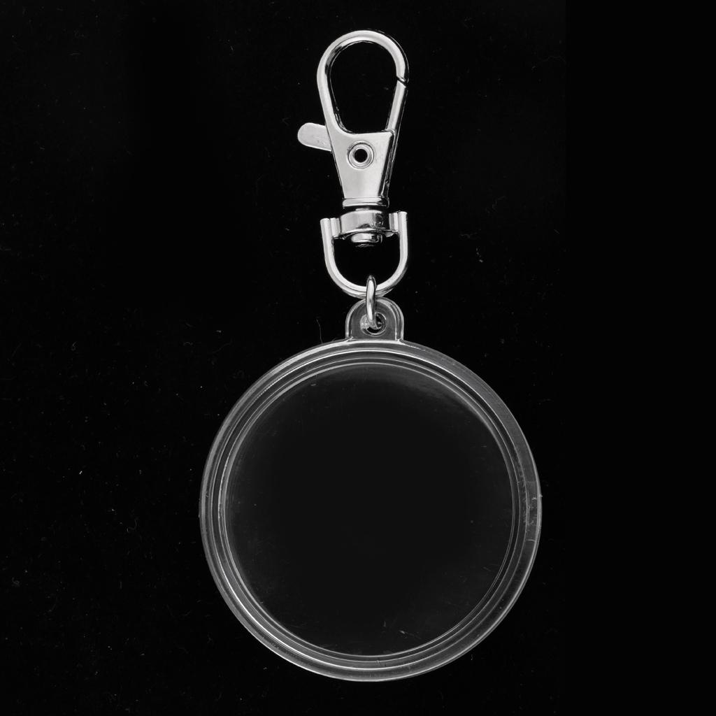 Coin Holder Keychain 40mm Souvenir Commemorative Coin Keyring Boxes