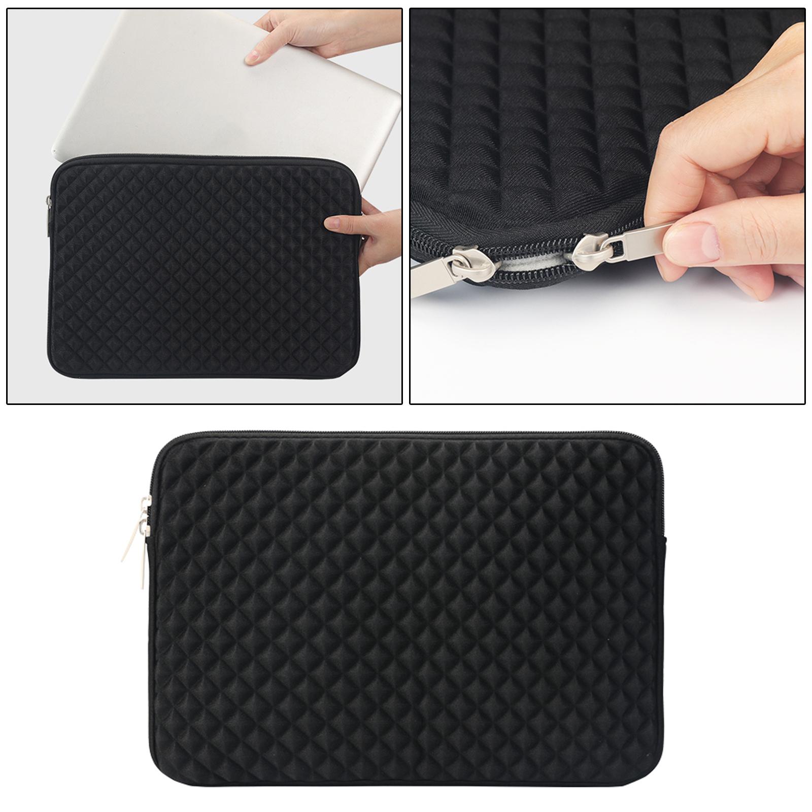 Slim Laptop Sleeve Computer Water Repellent Protective Case Black 13inch