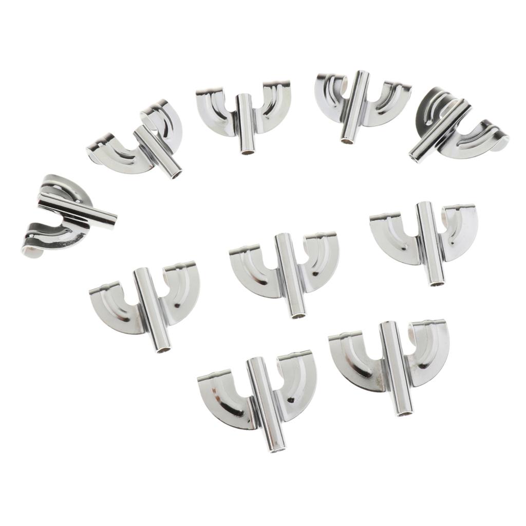 10pcs Bass Drum Claw Hook for Drum Parts Accessories silver