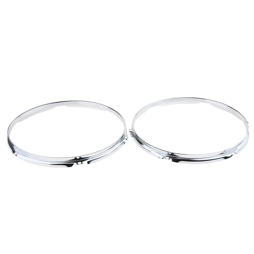 1 Pair Iron  Tom Drum Hoop Ring Rim 13inch 6 Holes