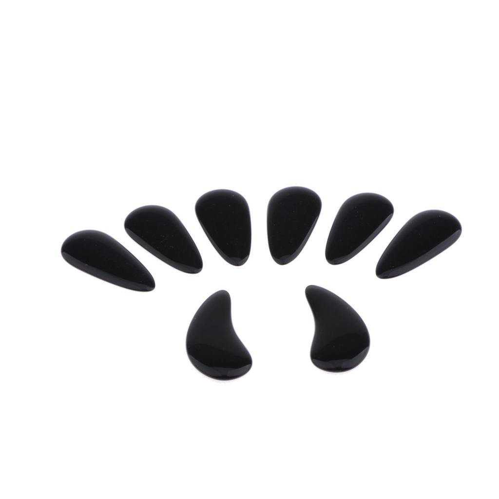 8pcs Guzheng Finger Picks with Groove Arc Chinese Zither Nails Multiple