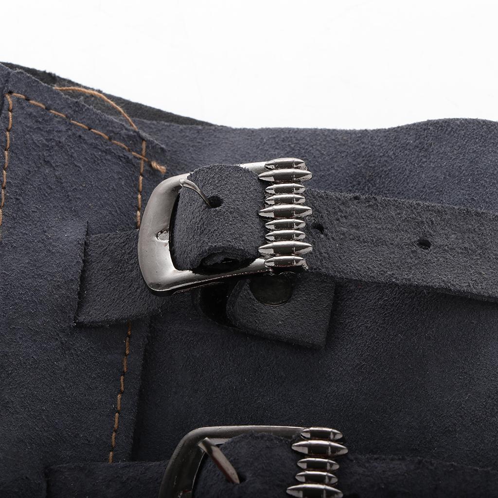 Welding Spats Shoes Cover, 12" Long Cowhide Shoe Protector Flame