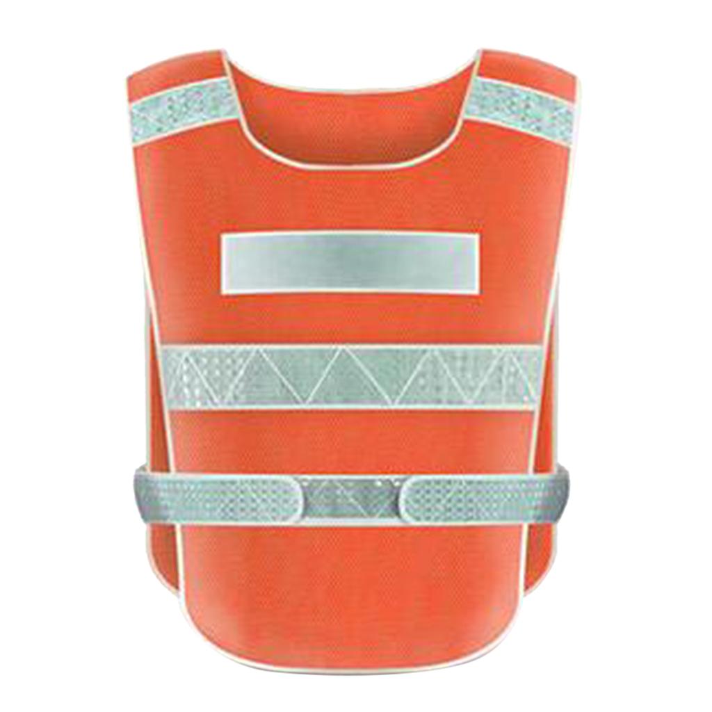 High Visibility Security Safety Vest with Reflective Strips - Free Size