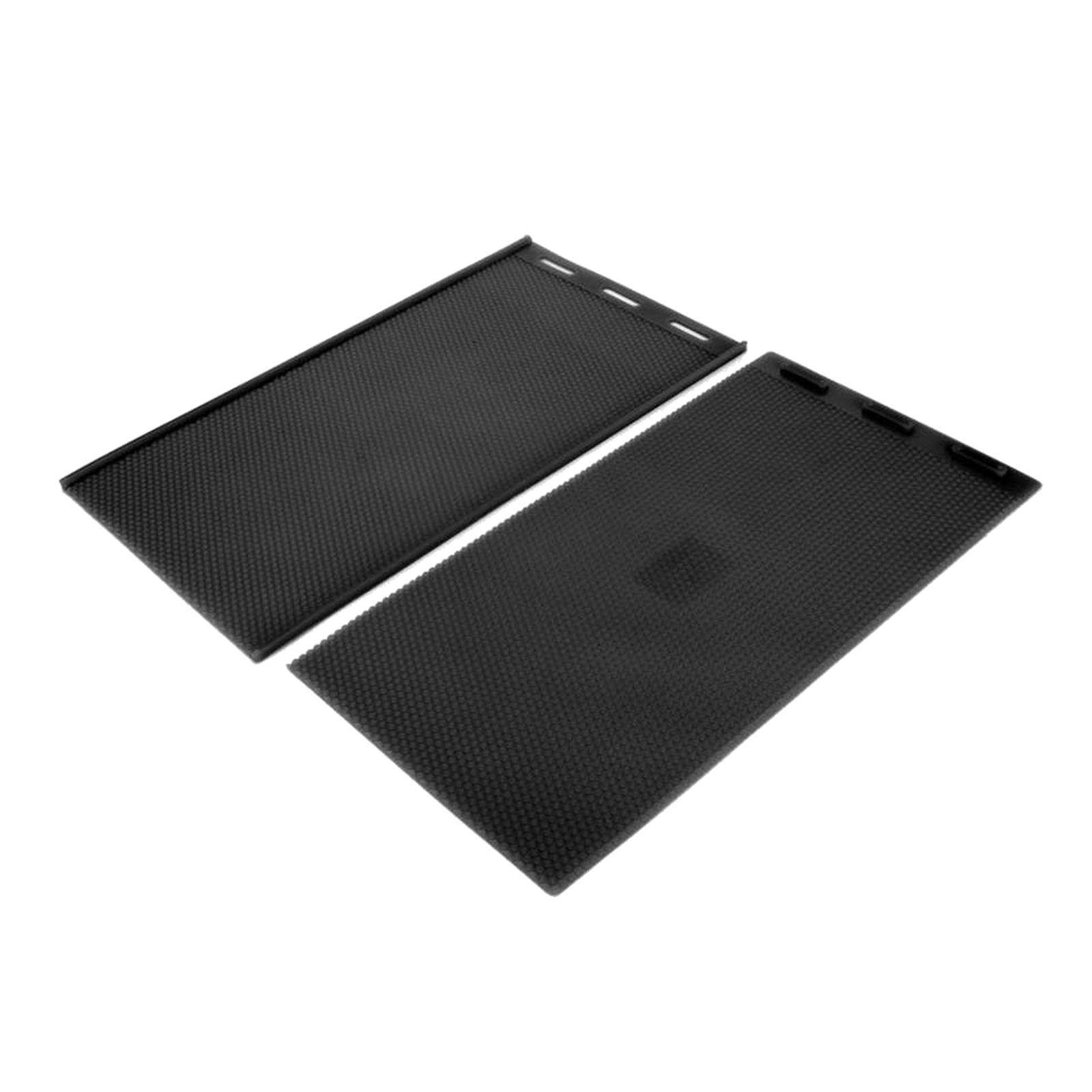 2 PCS Silicone Beekeeping Beeswax Wax Foundation Sheet for Beehive Black