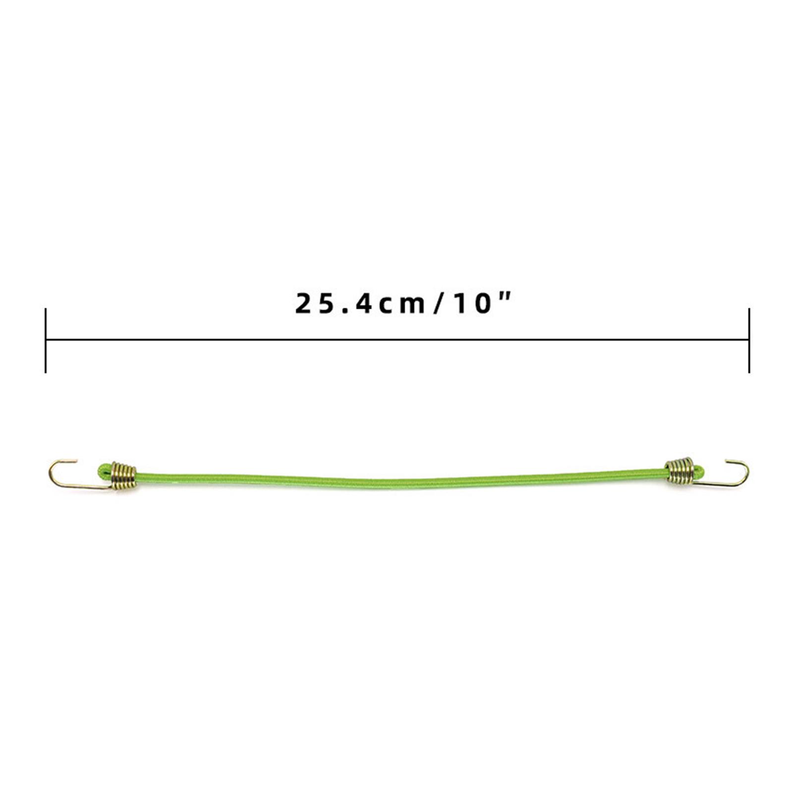 Bungee Cord with Hook Outdoor Bungee Cord for Outdoor Tent Bike Rack Green
