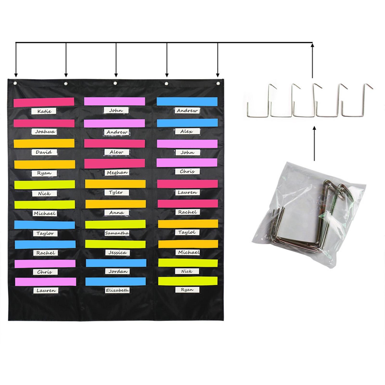 Wall Mounted File Organizer Organizing Folders for Classroom Bills Notebooks