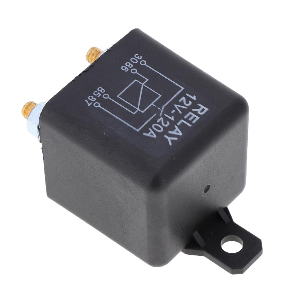 120A 4 Pin Car Relay Switch Automotive Changeover Relay Socket Holder  12VDC