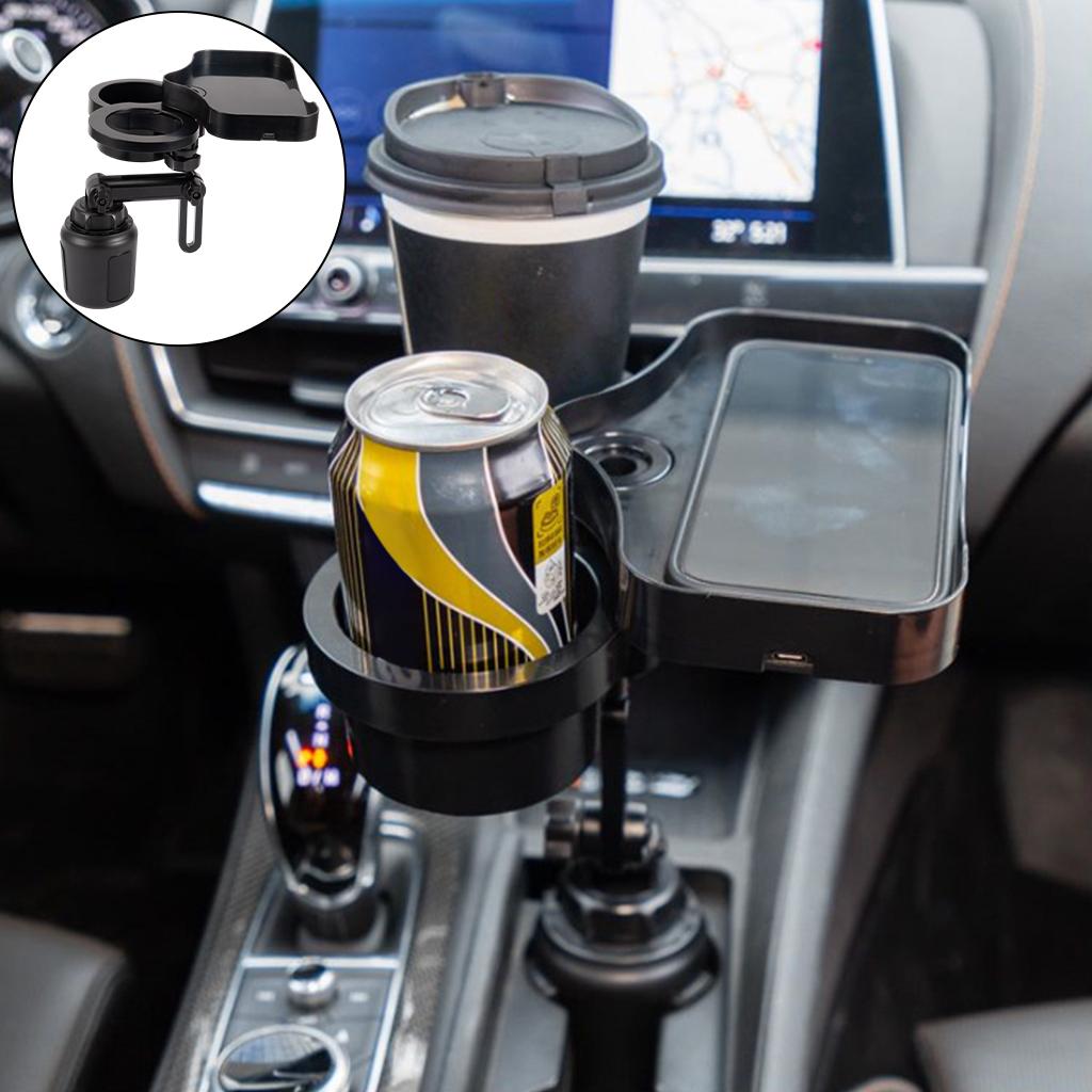 Car Cup Holder Adapter Vehicles Bottles Drinks Container Wireless Charging