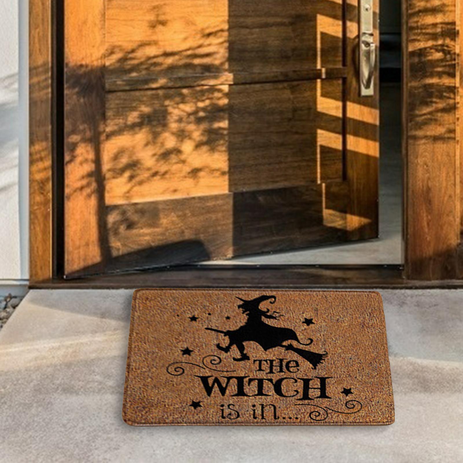 Printed Halloween Doormat Pumpkin Non-Slip Area Area Rug Office Bathroom style 17