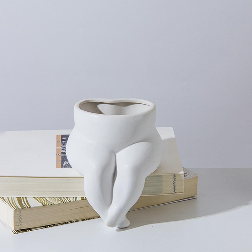 Butt Body Vase Resin Art Desktop Flower Home Decor Pot Nordic Modern Crafts