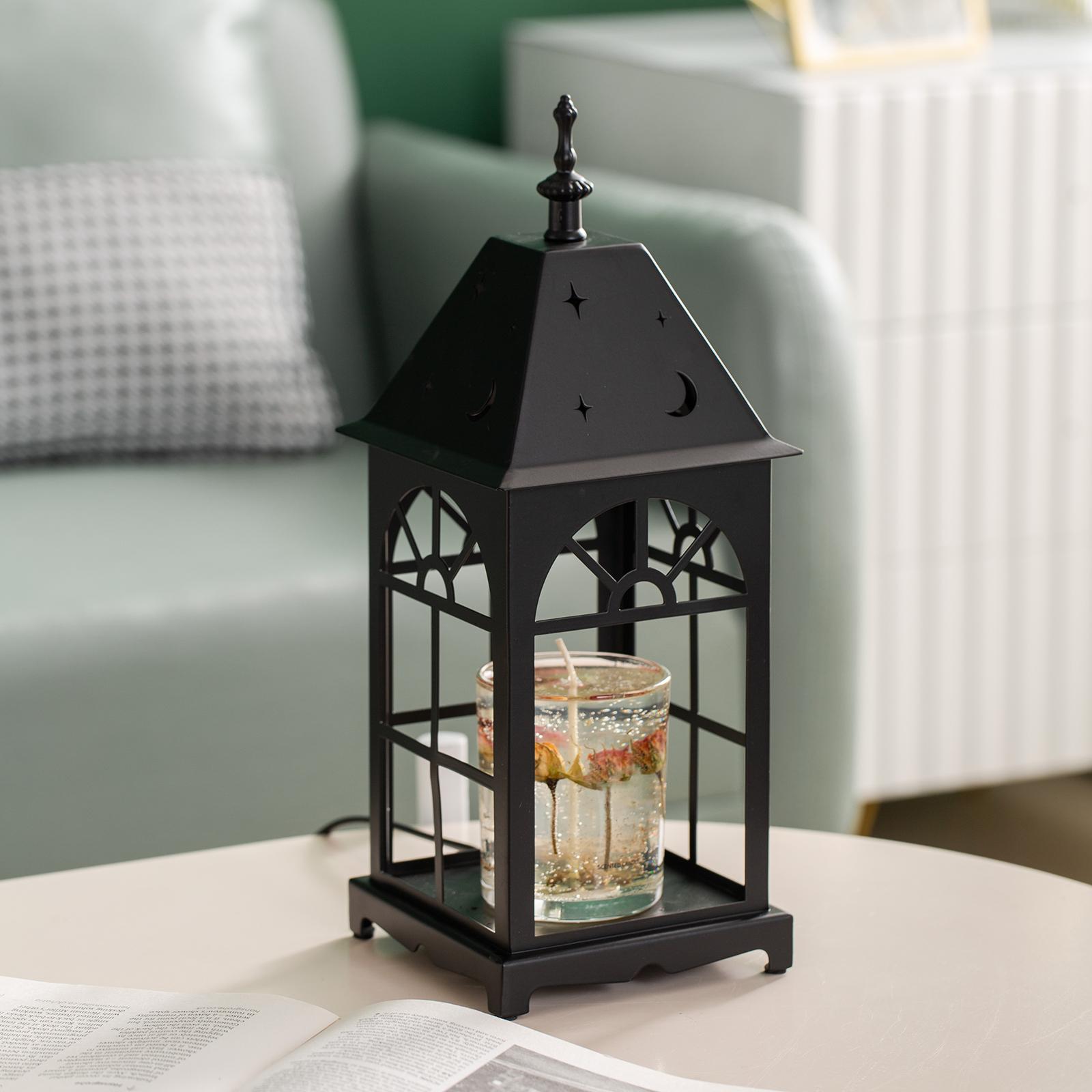 Wax Candle Warmer Scented Wax Melting Lamp Romantic Dimming Table Lamp Black